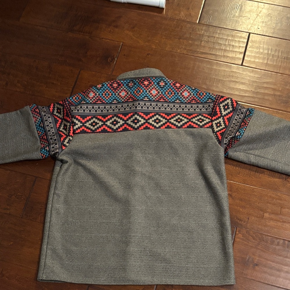 Gray And Multicolor Patterned Jacket - image 2